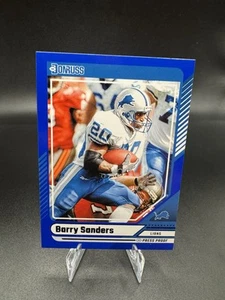 2024 Donruss Barry Sanders Press Proof Blue #266 HOF Color Match SP - Picture 1 of 2