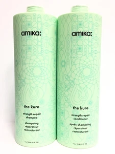 Amika The Kure Strength Repair Shampoo/Conditioner 33.8 oz - Picture 1 of 6