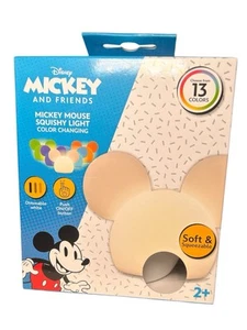 Disney Mickey Mouse Color-Changing Night Light, USB/Battery, Dimmable Lamp - Picture 1 of 5