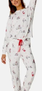 PJ Salvage Candy Cane Lane Pyjama-Set mit Hundedruck Neu Größe Small Schlafanzug - Bild 1 von 10