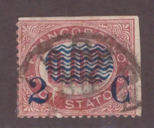 Italy Scott# 38 2c on 5c watermark 140 used - Picture 1 of 1