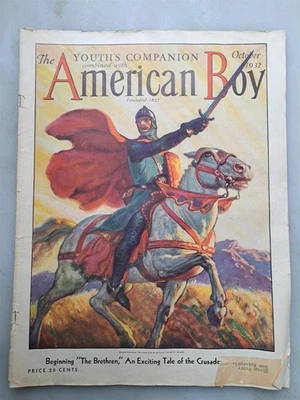 American Boy Magazine - October 1932 Issue Sports, Western, SciFi, Etc. Fiction Foto 1 de 3