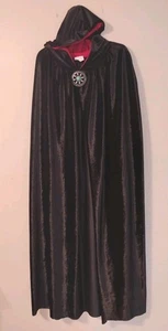 Kapuze Mittelalter Umhang Polyester mit Edelstahl Brosche Umhang Emblem - Bild 1 von 8