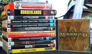 16x Retro PC Games Bundle Lot: Warhammer, Crysis, Morrowind, Worms [Tested] - Picture 1 of 13