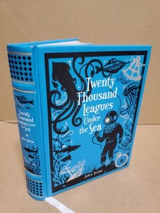 Twenty Thousand Leagues Under the Sea Barnes & Noble Hardcover Jules Verne Blue - Picture 1 of 9