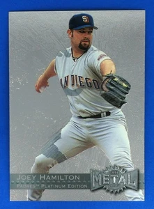 1996 Metal Universe Joey Hamilton #236 BASEBALL CARD San Diego Padres Platinum - Picture 1 of 2