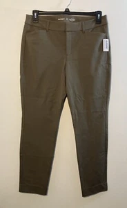 Old Navy Women’s Size 12 Pixie Skinny High Rise Pants-NWT Olive Green - Picture 1 of 6