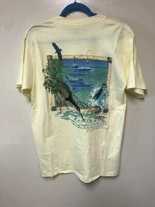 1995 Jimmy Buffett Free To Be Caught Again By J.Bredin Margaritaville T-Shirt XL - Picture 1 of 5