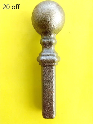 20 Metall schweißbare Kugel Oberschienenköpfe Schmiedeeisen Kugeln Tore Geländer Zaun - Bild 1 von 4