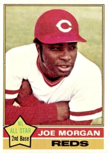 Tarjeta de béisbol 1976 Topps #420 Joe Morgan Cincinnati Reds casi como nueva - Imagen 1 de 2