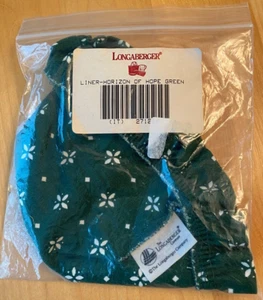 Longaberger HORIZON OF HOPE Basket Liner - GREEN HERITAGE - Picture 1 of 1