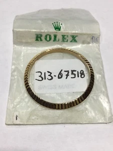 Original Rolex Oyster Perpetual MM Gold Bezel B313-67518 - Ghiera Originale Oro - Picture 1 of 3