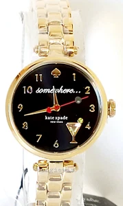KATE SPADE LADIES MARTINI GLASS, 5 OCLOCK SOMEWHERE, WATCH, KSW1806 NIB - Picture 1 of 8