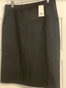 NWT $78 BANANA REPUBLIC Women’s Black Stretch Office Preppy Classic Skirt Sz 6 - Picture 1 of 6