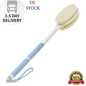 Back Scrubber Anti Slip for Shower,Shower Brush Long Handle with Stiff and Soft - Picture 1 of 8