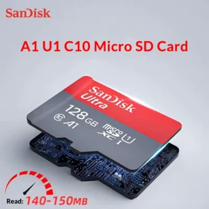 SanDisk™ - Micro SD Memory Card 3PCS TF Flash Card Ultra A1 64GB 128GB 256GB - Picture 1 of 9