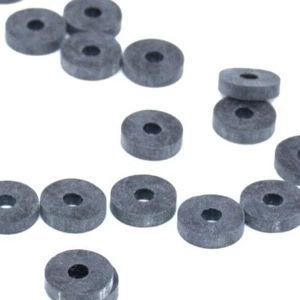 #6 Thick Rubber Flat Washers 1/8" ID X 3/8" OD X 3/32" Thick Various Pack Sizes - Picture 1 of 7