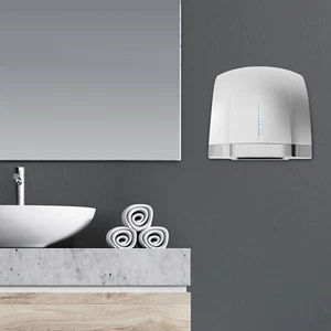 Asciugamani Elettrico Automatico 1800W Uso Commerciale e Domestico Argento 70-75dB - Foto 1 di 16