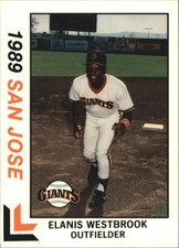 1989 San Jose Giants Best #13 Elanis Westbrook