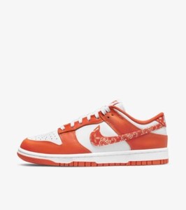 nike dunk low orange white