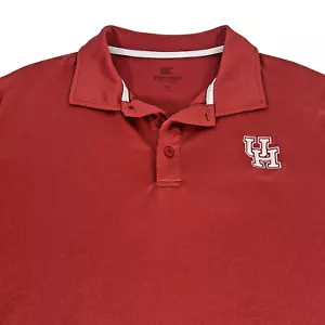 Colosseum Houston Cougars Red Men's Size XL Polo - Picture 1 of 9