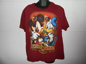 T-Shirt Maroon Topolino e Paperino Disney Store Collezione Studio Tg XL - Foto 1 di 4