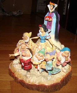 JIm Shore, Carved by Heart - SNOW WHITE, 7-Dwarfs, Evil Queen (4023573) Disney - Picture 1 of 11