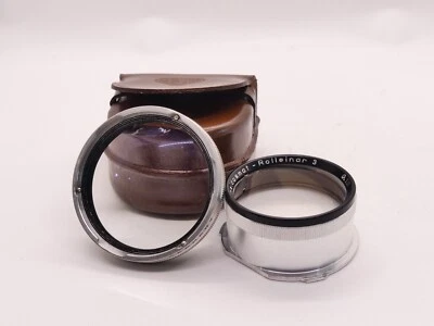 GENUINE ROLLEI ROLLEINAR 3  BAY 3 RIII CLOSE UP LENS SET WITH CASE (READ) S37 - Image 1 of 3