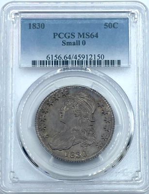 1830 Capped Bust Half Dollar, PCGS MS 64. Small 0. Nice Tone. - Image 1 of 4