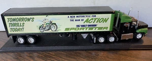 TC 66 Matchbox 1957 Ford Aeromax Harley Davidson Sportster Tractor Trailer - Picture 1 of 10