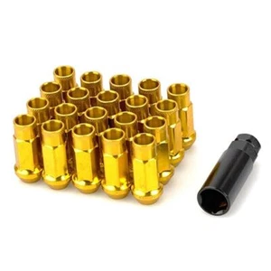 48mm M12x1.5mm Extended Steel Tuner Open Ended wheel Lug Nuts For Honda Toyota - Picture 1 of 8