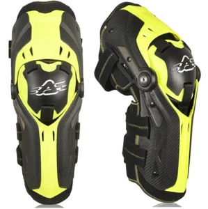 ACERBIS GORILLA HINGED KNEE GUARDS YELLOW SHIN MOTOCROSS MX ENDURO CHEAP BRACE - Picture 1 of 4
