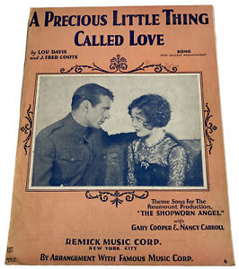 A Precious Little Thing Called Love, bekannt geworden durch Davis/Coots 1928 Noten Gary Cooper
