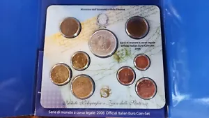 ITALIA 2006 SERIE DIVISIONALE 8 MONETE con ARGENTO 5 Euro - Foto 1 di 5