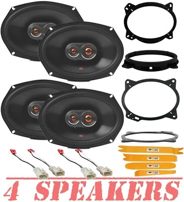 JBL GX9638AM 300W Front & Rear Speakers upgrade kit for 2002-2011 Toyota Camry - Image 1 of 4