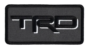 Toyota TRD Embroidered Patch Dark Gray/Black Iron-On Sew-On Hat Jacket Backpack - Picture 1 of 2