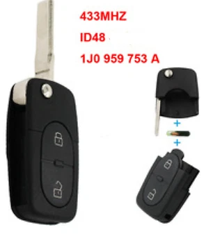 Clé Vierge générique Id48 Vw Golf Bora Seat Leon Ibiza Skoda 1J0959753A Testé