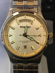 Orologio da uomo al quarzo Wrangler Hero bicolore data giorno presidente stile, funzionante (lotto2154) - Foto 1 di 13