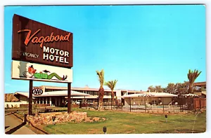 Vagabond Motor Hotel Phoenix Arizona Chrom Postkarte A558 - Bild 1 von 2