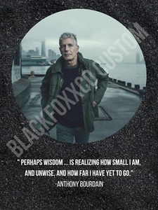 Póster de citas de Anthony Bourdain 12x16 piezas desconocidas - Imagen 1 de 1