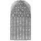 BOSTON Lincolnshire fenêtre orientale de l'église - imprimé antique 1853