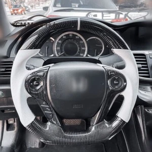 GM.Modi-Hub Real steering wheel for Honda 9th gen Accord 2013-2017 White design - Picture 1 of 7