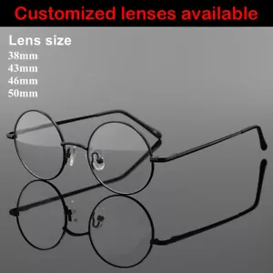 Men Women Vintage Eyeglass Frames Round Metal Spectacles Optical Glasses Rx-able - Picture 1 of 18