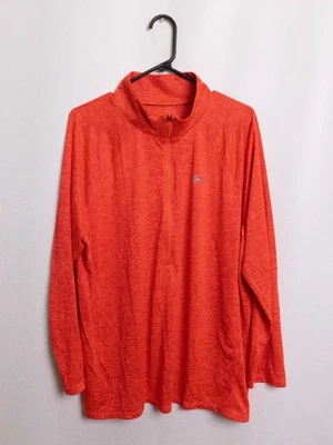 Under Armour 1/4 Zip Orange Long Sleeve 1X - Image 1 of 4