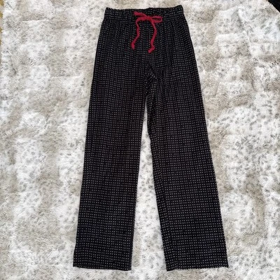 Nautical Black Flannel Pajama Bottoms - Image 1 of 4