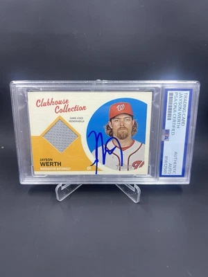 Reliquia Topps Heritage 2012 firmada por Jayson Werth IP automática PSA/DNA Nationals Foto 1 de 3