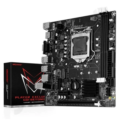 H61 Intel LGA1155 Motherboard DDR3 RAM M.2 NVMe SDD for 2nd 3rd Gen Intel CPUs - Image 1 of 4