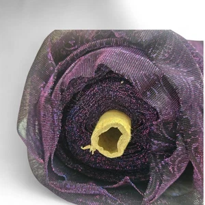 Stoff transparent lila Paisley auf Rolle Gewichte 5 kg 65 Zoll Breite unsicher von Länge, aber viel - Bild 1 von 12