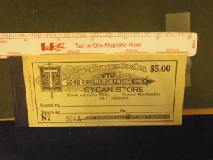 BLY OREGON-SYCAN STORE 5$ GUTSCHEINBUCH POSTFRISCH 1940ER WW11 - Bild 1 von 3