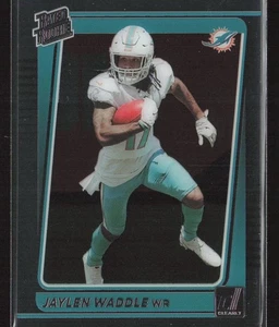 Jaylen Waddle 2021 Clearly Donruss #64 Rated Rookie Miami Dolphins - Bild 1 von 2